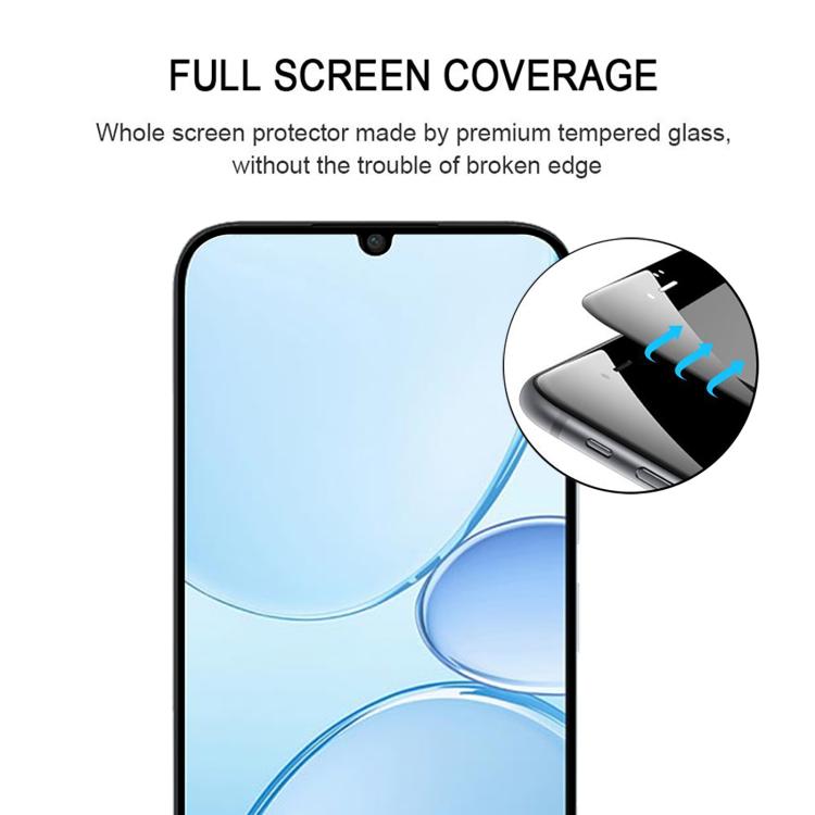 For Realme Narzo 100 Lite 5G High Aluminum Full Screen Silk Printing Tempered Glass Film