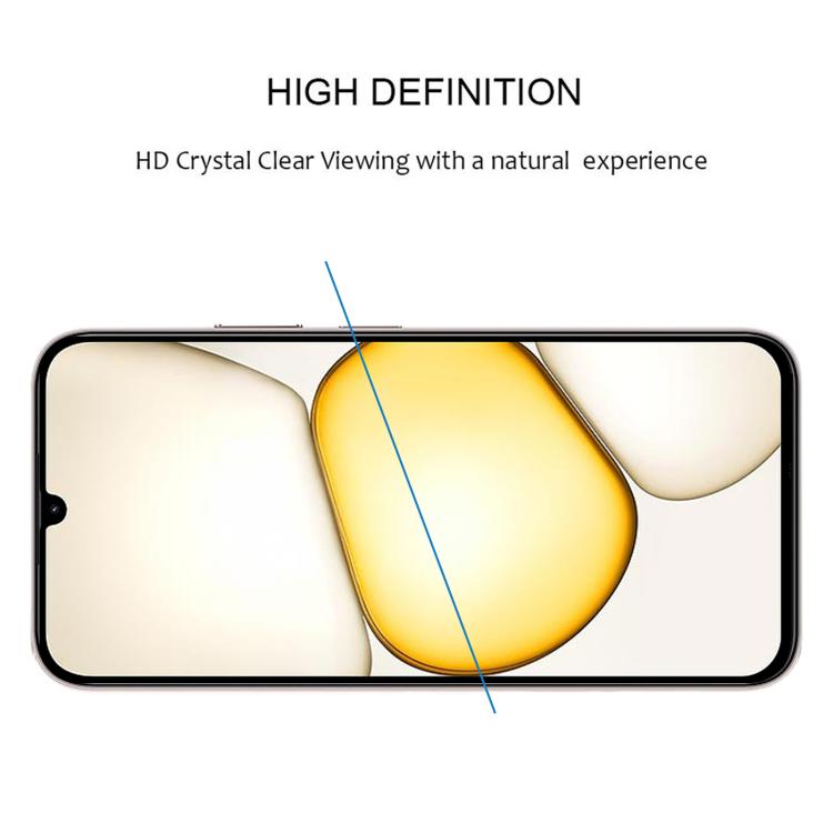 For Realme C100x 4G High Aluminum Full Screen Silk Printing Tempered Glass Film