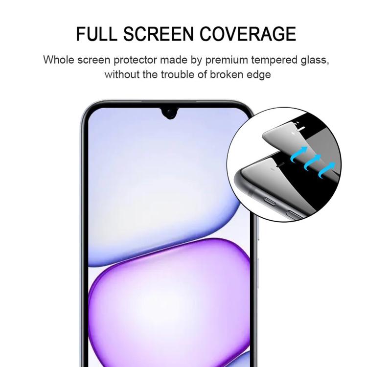 For Realme C100 4G 25pcs High Aluminum Full Screen Silk Printing Tempered Glass Film