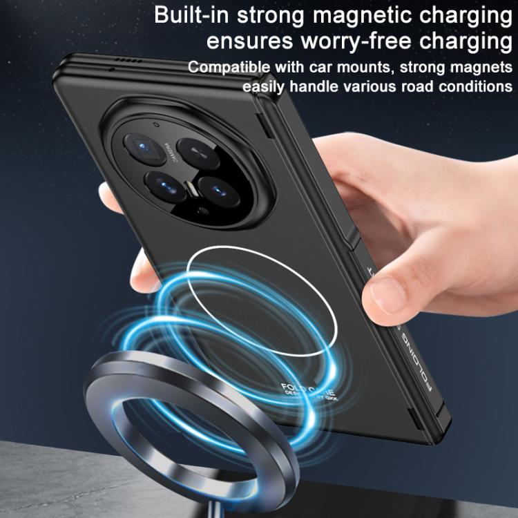 For Honor Magic V6 GKK Integrated Magnetic Folding Hinge Full Coverage Phone Case with Stand