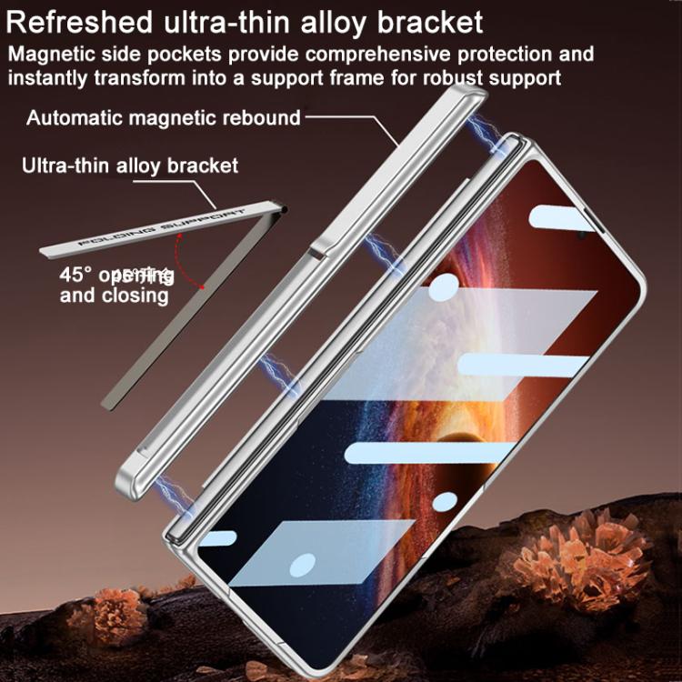 For Honor Magic V6 GKK Integrated Magnetic Folding Hinge Full Coverage Phone Case with Stand