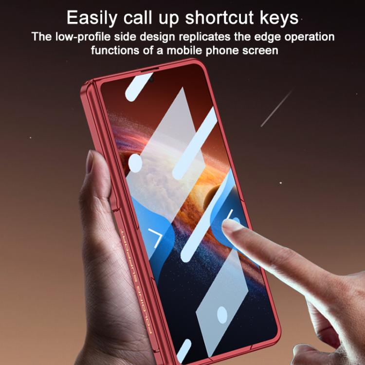 For Honor Magic V6 GKK Integrated Magnetic Folding Hinge Full Coverage Phone Case with Stand