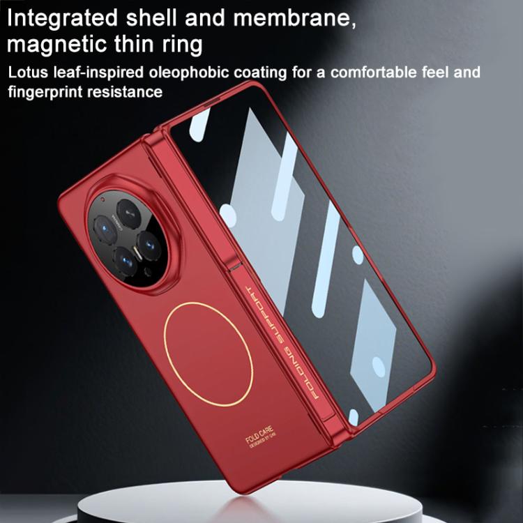 For Honor Magic V6 GKK Integrated Magnetic Folding Hinge Full Coverage Phone Case with Stand