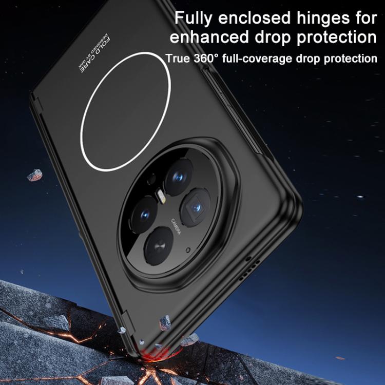 For Honor Magic V6 GKK Integrated Magnetic Folding Hinge Full Coverage Phone Case with Stand