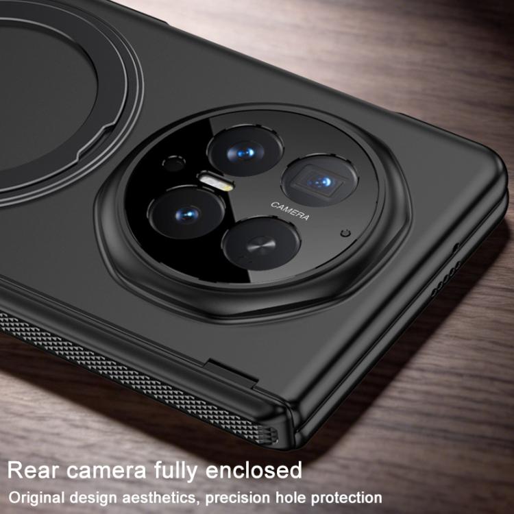 For Honor Magic V6 GKK HD Integrated Magnetic Folding Hinge All-Inclusive Phone Case with Rotating Bracket
