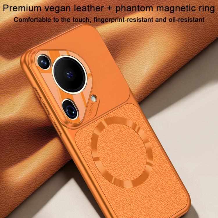 For Huawei Pura 70 Pro GKK Change to 17 Pro Series Vegan Leather Magnetic Phone Case