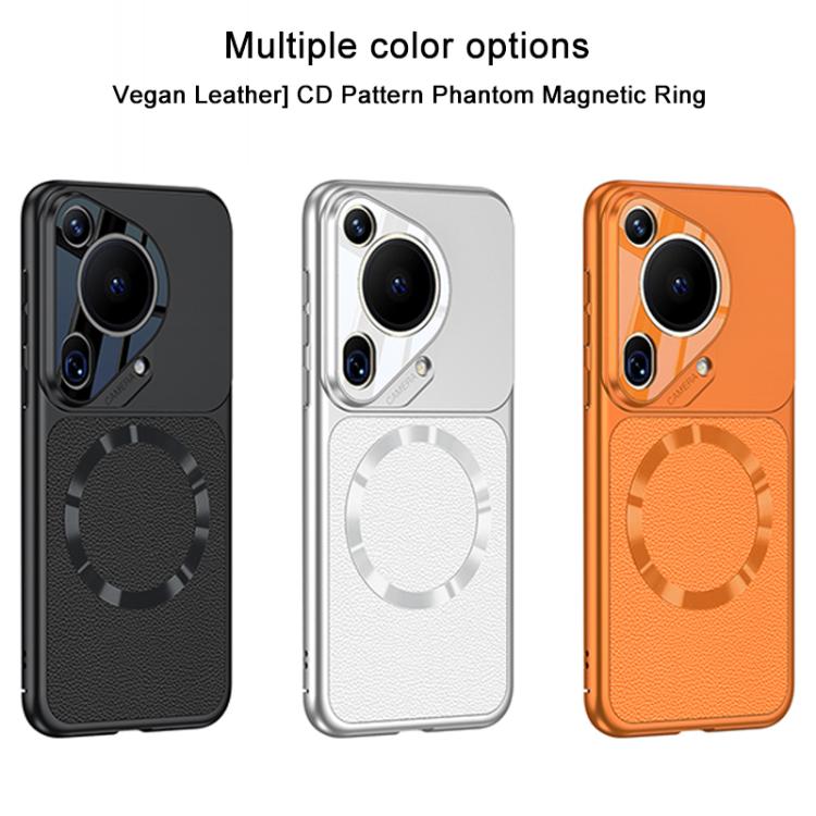 For Huawei Pura 70 Pro GKK Change to 17 Pro Series Vegan Leather Magnetic Phone Case
