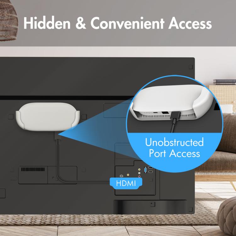 For Google TV Streamer 4K Shockproof Holder - White