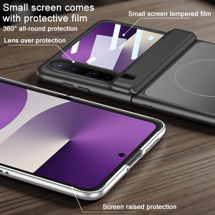 For Huawei Pura X GKK Change to 17 Pro Series Integrated Magnetic Hinge 360 Degree Full Coverage Phone Case
