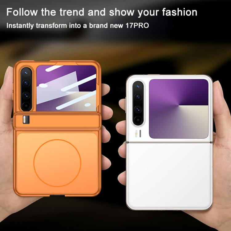For Huawei Pura X GKK Change to 17 Pro Series Integrated Magnetic Hinge 360 Degree Full Coverage Phone Case
