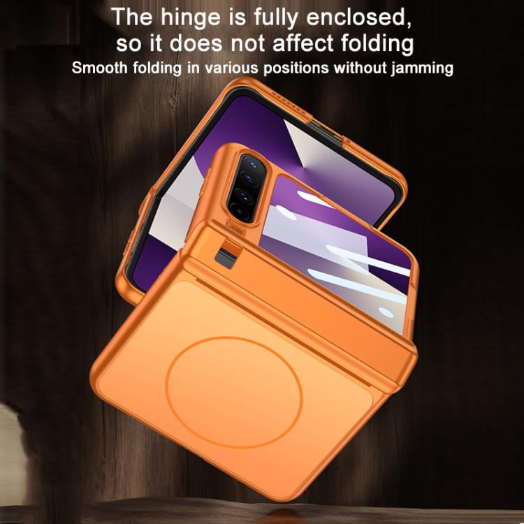 For Huawei Pura X GKK Change to 17 Pro Series Integrated Magnetic Hinge 360 Degree Full Coverage Phone Case