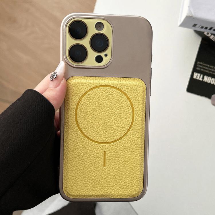 For iPhone 14 Pro Transforms Into 17 Lychee Leather Textured Magnetic TPU Phone Case