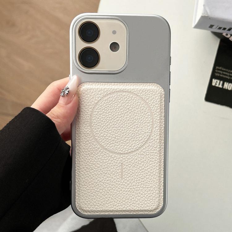 For iPhone 12 Transforms Into 17 Lychee Leather Textured Magnetic TPU Phone Case