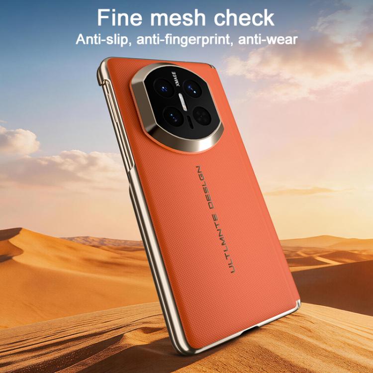 For Huawei Mate X5 / X6 Change to X7 Series Woven Leather Magnetic Phone Case