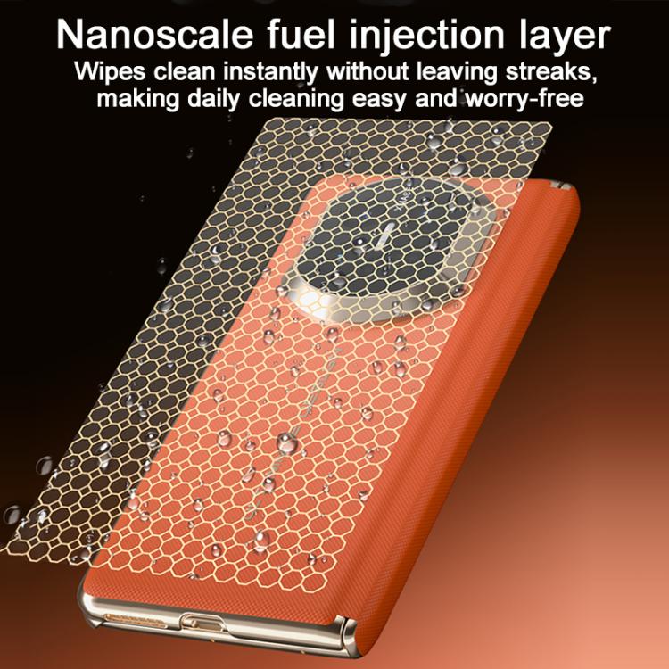For Huawei Mate X5 / X6 Change to X7 Series Woven Leather Magnetic Phone Case
