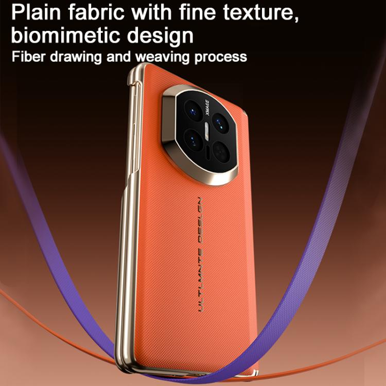 For Huawei Mate X5 / X6 Change to X7 Series Woven Leather Magnetic Phone Case