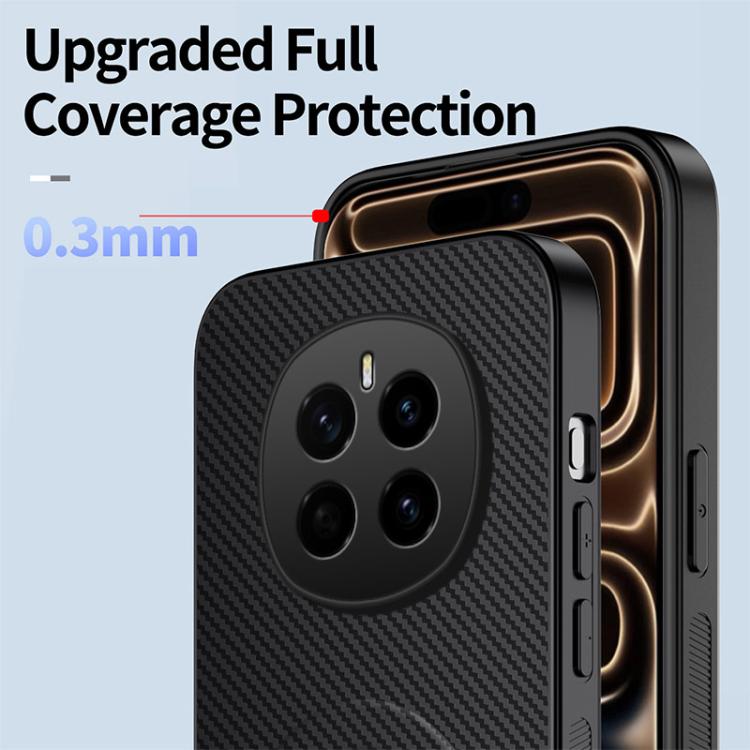 For Honor Magic7 Pro 5G WANLONFENG Kickstand Carbon Fiber Texture Magnetic Phone Case