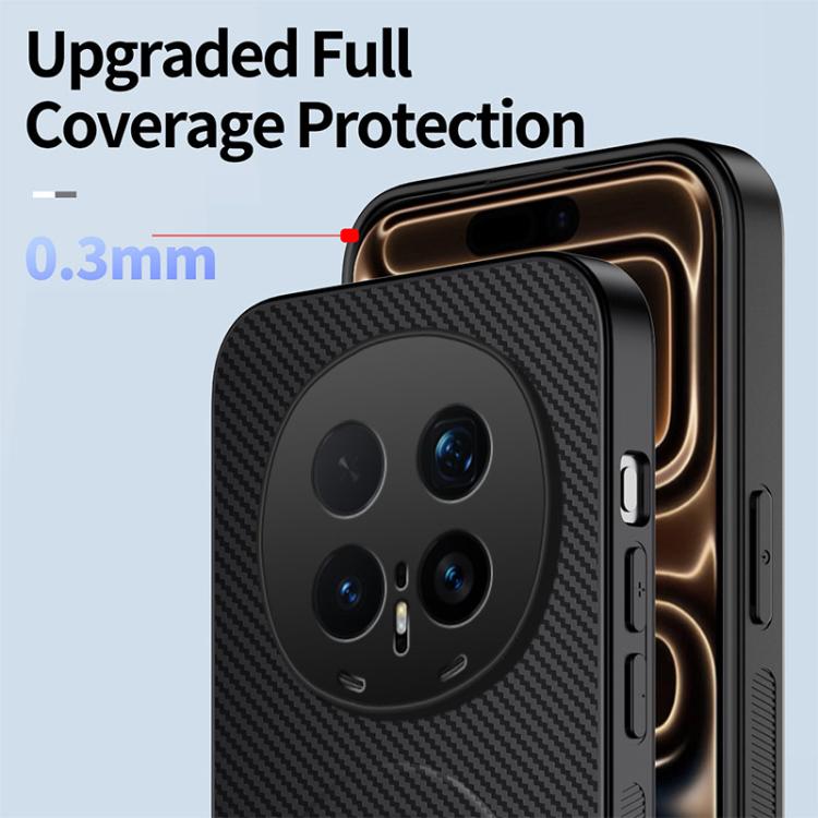 For Honor Magic8 Pro 5G WANLONFENG Kickstand Carbon Fiber Texture Magnetic Phone Case