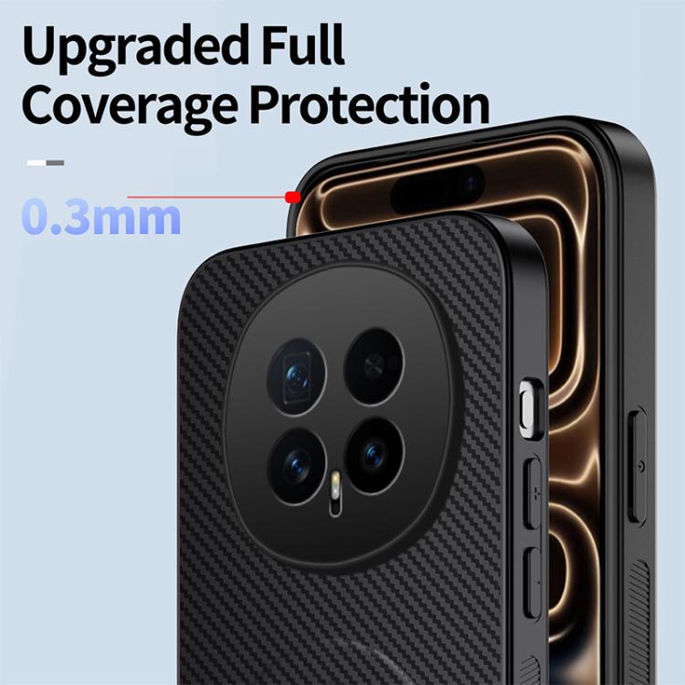 For Honor Magic8 5G WANLONFENG Kickstand Carbon Fiber Texture Magnetic Phone Case
