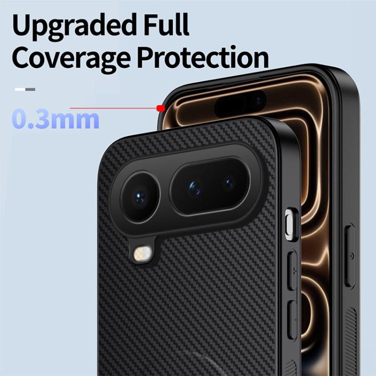 For Honor Magic8 Pro Air 5G WANLONFENG Kickstand Carbon Fiber Texture Magnetic Phone Case with 2pcs Screen Films