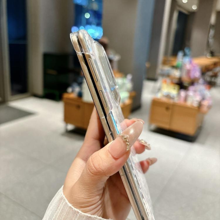 For Huawei Mate X3 / X5 Fresh Floral Shell Glitter Magnetic Shockproof Phone Case with Bracelet