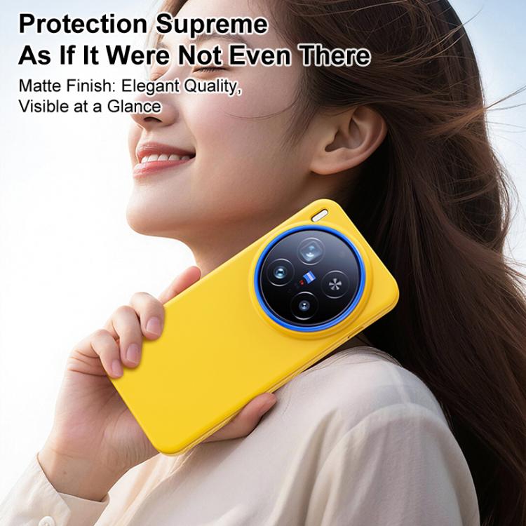For vivo X200 Blues Series Skin Feel Magnetic PC Phone Case