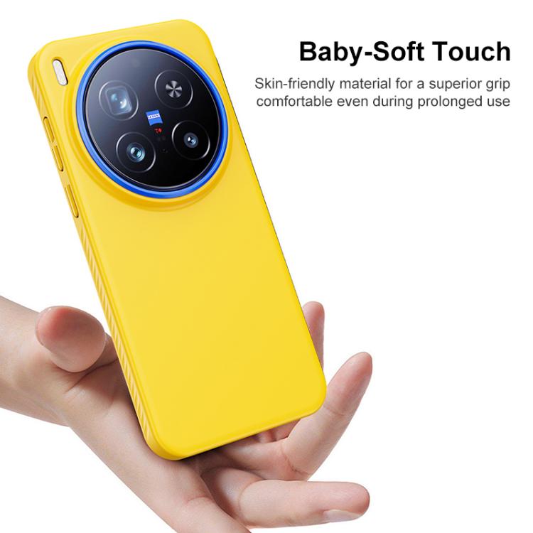 For vivo X200 Blues Series Skin Feel Magnetic PC Phone Case