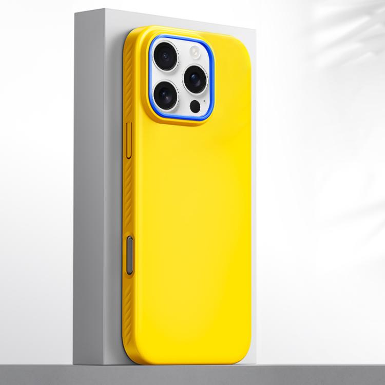 For iPhone 16 Pro Blues Series Skin Feel Magnetic PC Phone Case