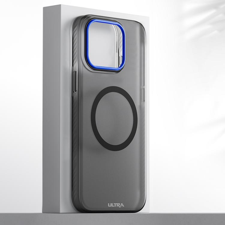 For iPhone 15 Pro Max Blues Series Skin Feel Magnetic PC Phone Case