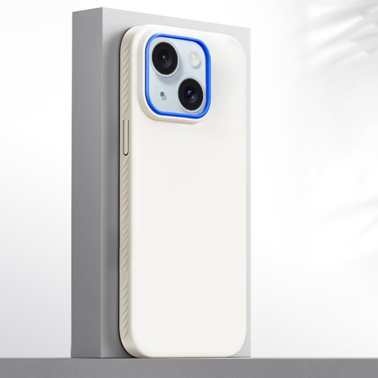 For iPhone 15 Blues Series Skin Feel Magnetic PC Phone Case