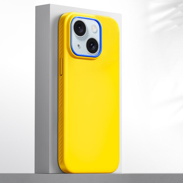 For iPhone 15 Blues Series Skin Feel Magnetic PC Phone Case