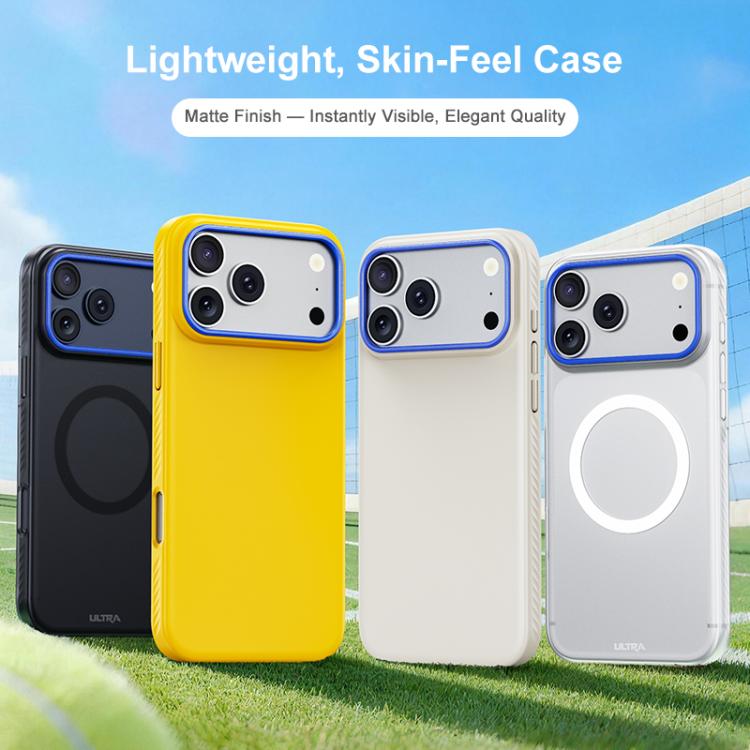 For iPhone 17 Pro Max Blues Series Skin Feel Magnetic PC Phone Case