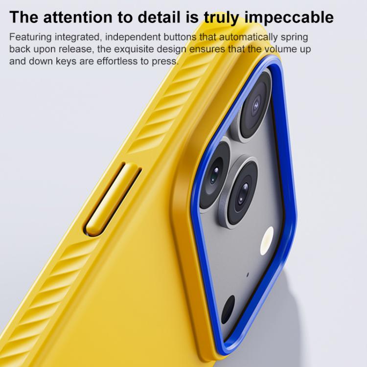 For iPhone 17 Pro Max Blues Series Skin Feel Magnetic PC Phone Case