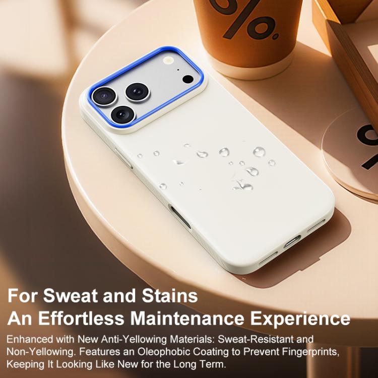 For iPhone 15 Pro Max Blues Series Skin Feel Magnetic PC Phone Case