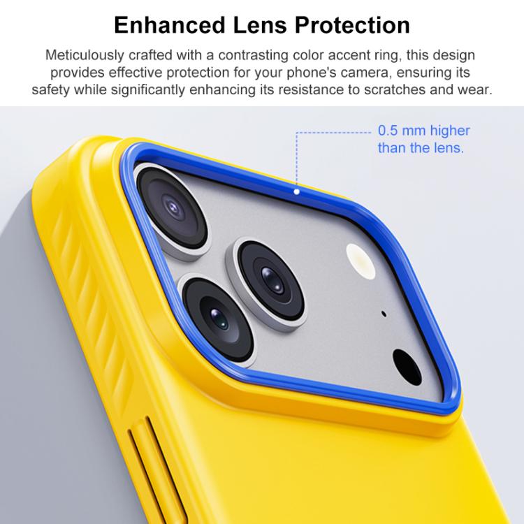For iPhone 17 Pro Max Blues Series Skin Feel Magnetic PC Phone Case
