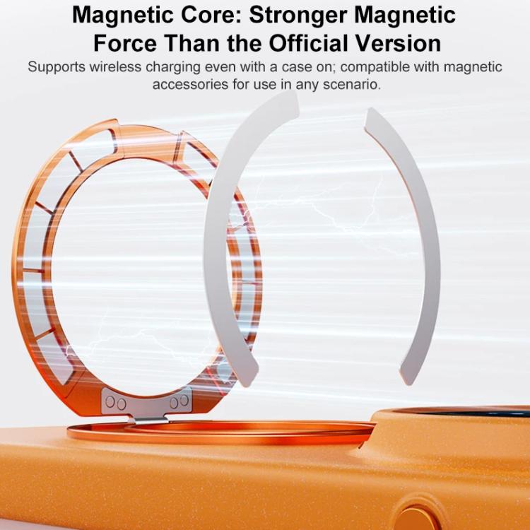 For OPPO Find X9 Ultra 5G Boundless Series Rock Sand Magnetic Phone Case with 360 Degree Rotating Alloy Stand
