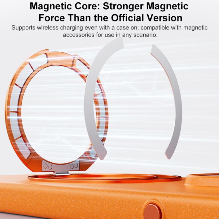 For OPPO Find X9 Boundless Series Rock Sand Magnetic Phone Case with 360 Degree Rotating Alloy Stand