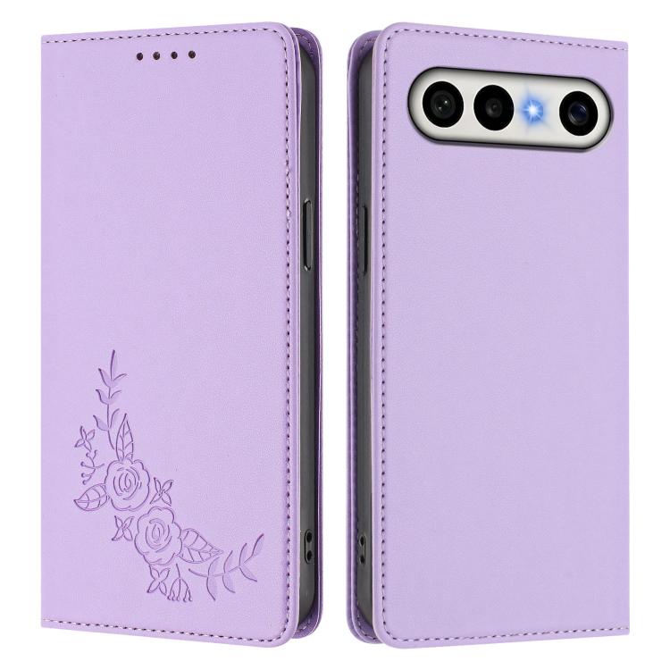 For vivo S50 Pro mini / X300 FE 5G Russia Peony Embossed Magnetic RFID Vegan Leather Phone Case