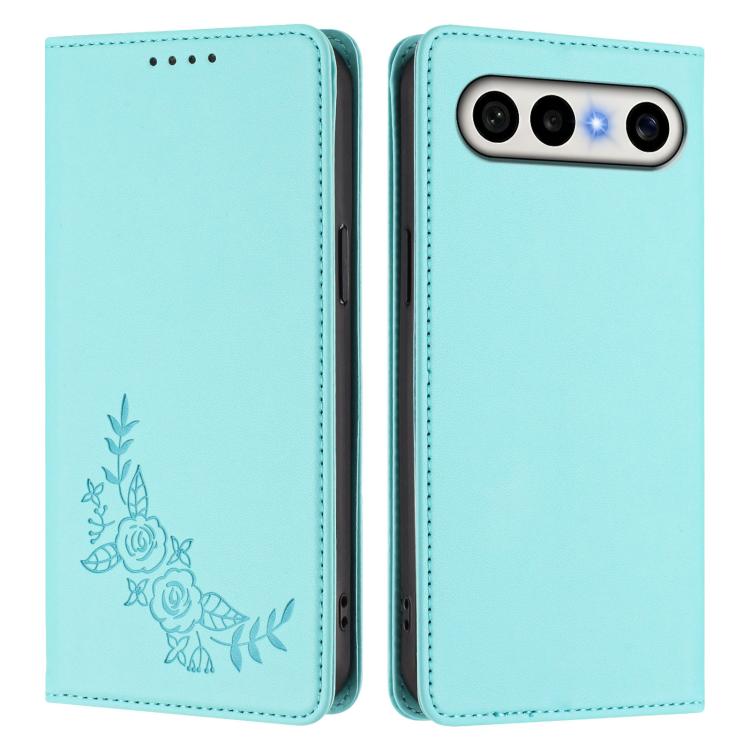 For vivo S50 Pro mini / X300 FE 5G Russia Peony Embossed Magnetic RFID Vegan Leather Phone Case