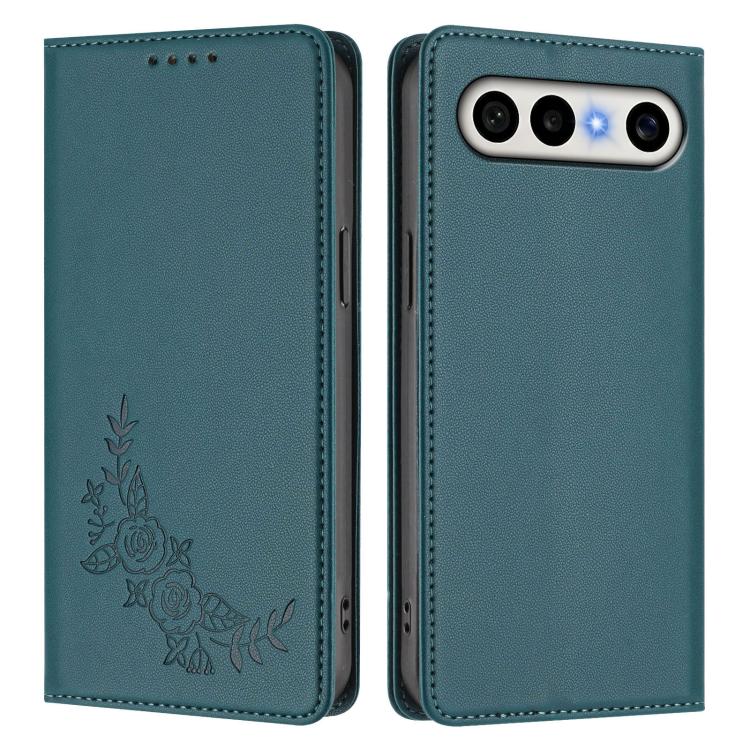 For vivo S50 Pro mini / X300 FE 5G Russia Peony Embossed Magnetic RFID Vegan Leather Phone Case
