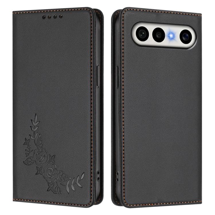 For vivo S50 Pro mini / X300 FE 5G Russia Peony Embossed Magnetic RFID Vegan Leather Phone Case