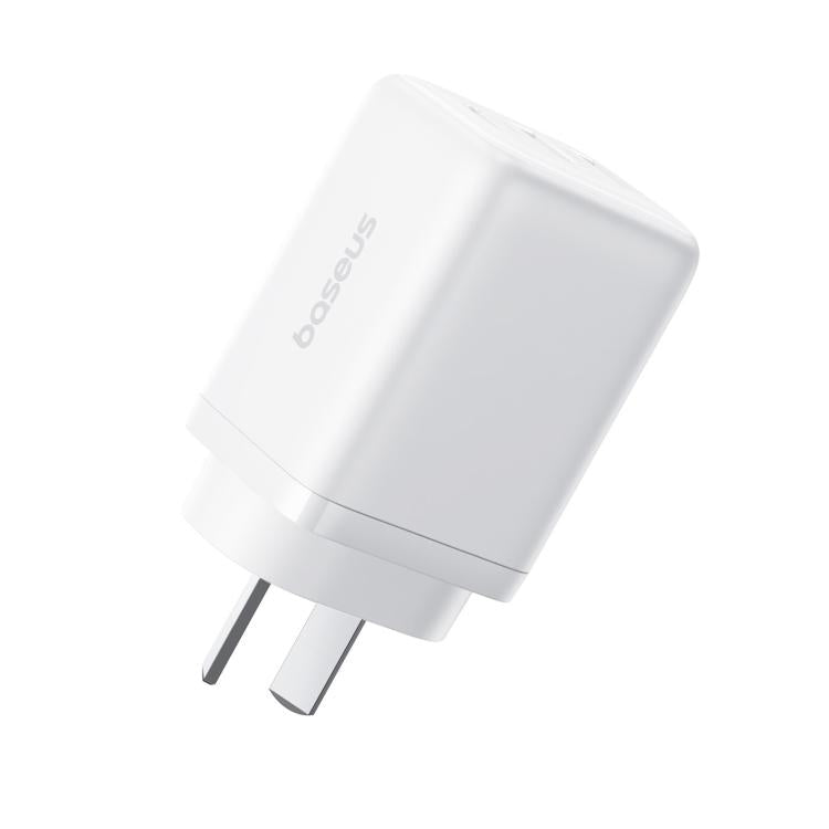 Baseus EnerFill FE11 Dual USB-A, Type-C 30W Fast Charger, AU Plug - White