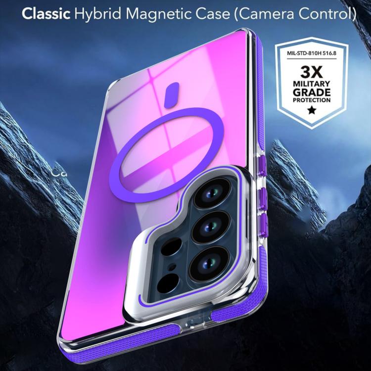 For Samsung Galaxy S26 Ultra 5G Vibrant Chameleon Lens Kickstand Magnetic Phone Case