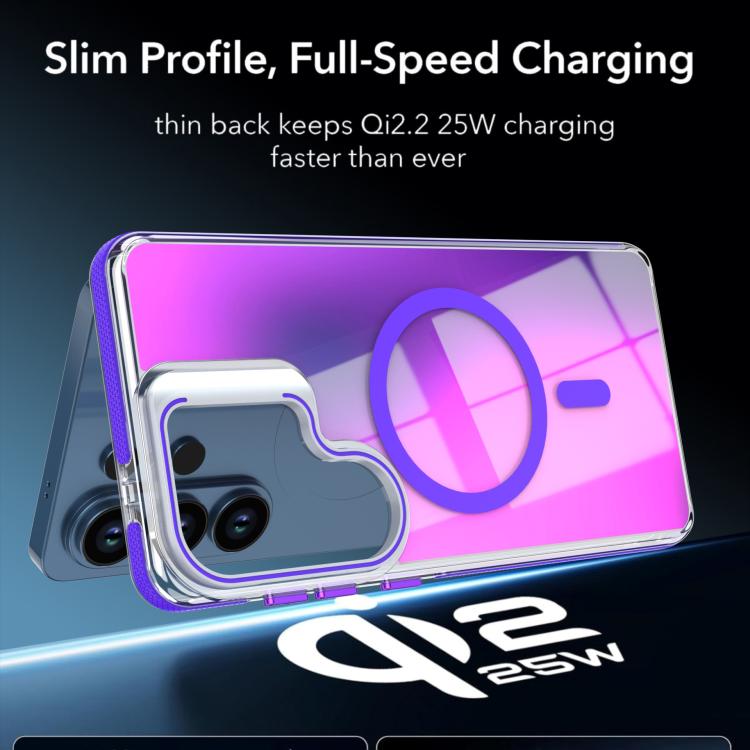 For Samsung Galaxy S26 Ultra 5G Vibrant Chameleon Lens Kickstand Magnetic Phone Case