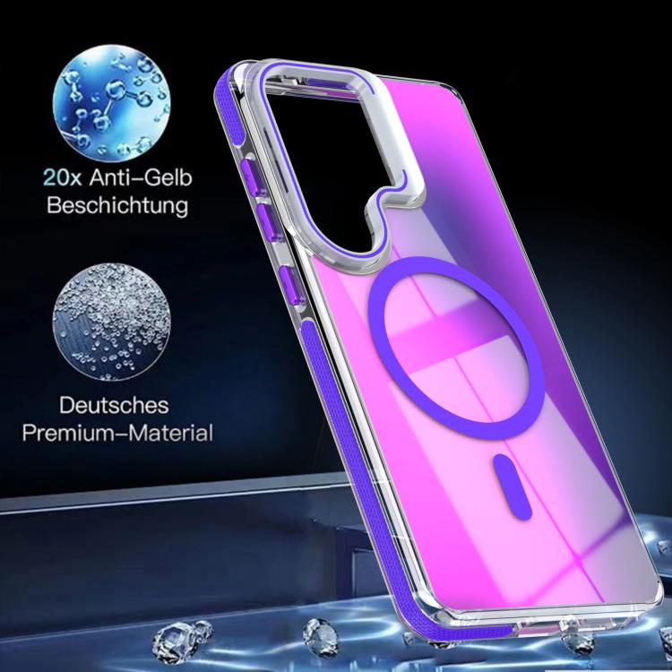 For Samsung Galaxy S26 5G Vibrant Chameleon Lens Kickstand Magnetic Phone Case