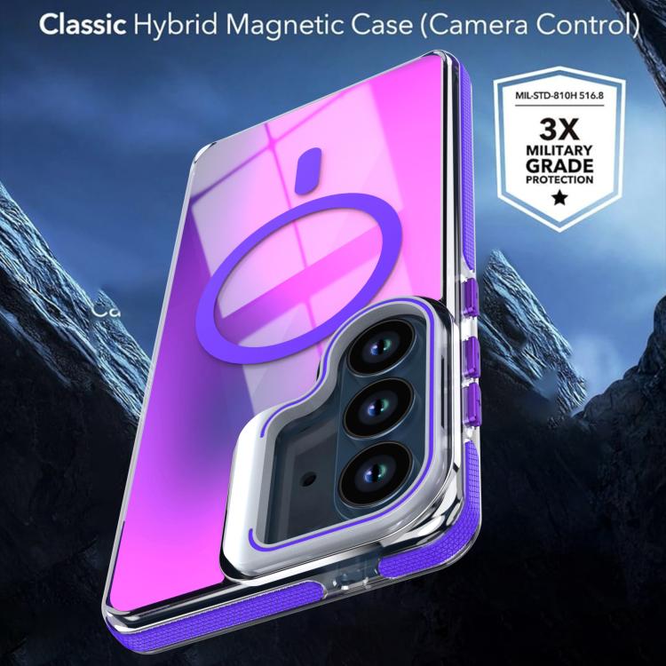For Samsung Galaxy S26 5G Vibrant Chameleon Lens Kickstand Magnetic Phone Case