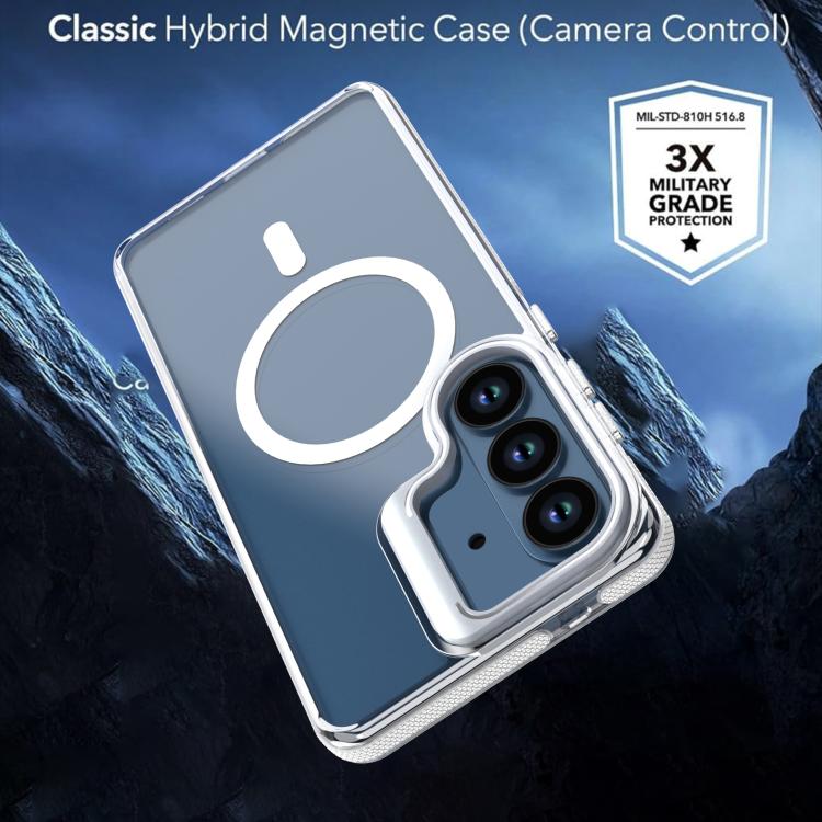 For Samsung Galaxy S26 5G Vibrant Transparent Lens Kickstand Magnetic Phone Case