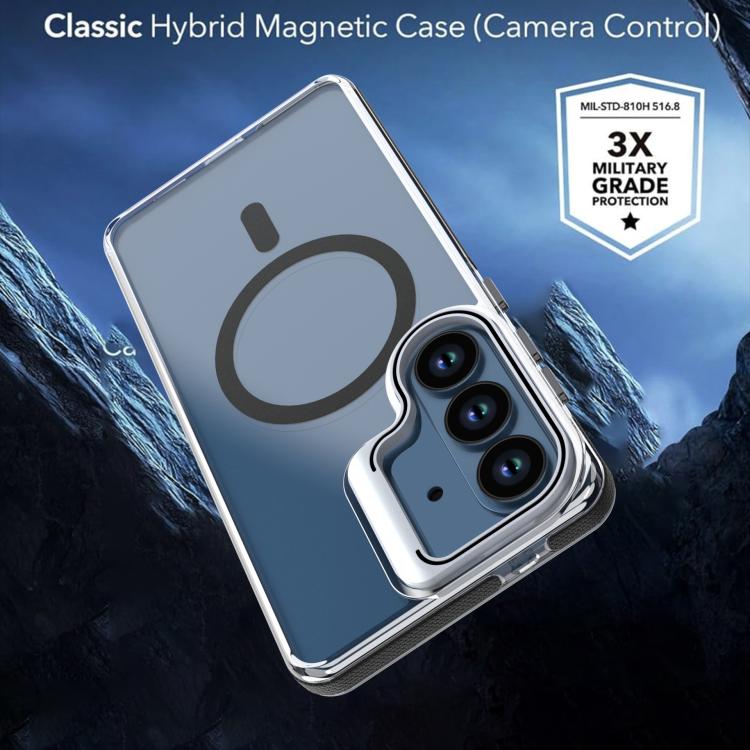 For Samsung Galaxy S26 5G Vibrant Transparent Lens Kickstand Magnetic Phone Case