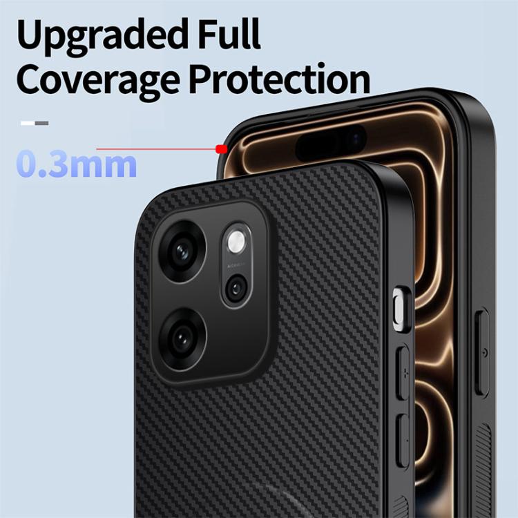 For OPPO Reno14 F 5G WANLONFENG Kickstand Carbon Fiber Texture Magnetic Phone Case