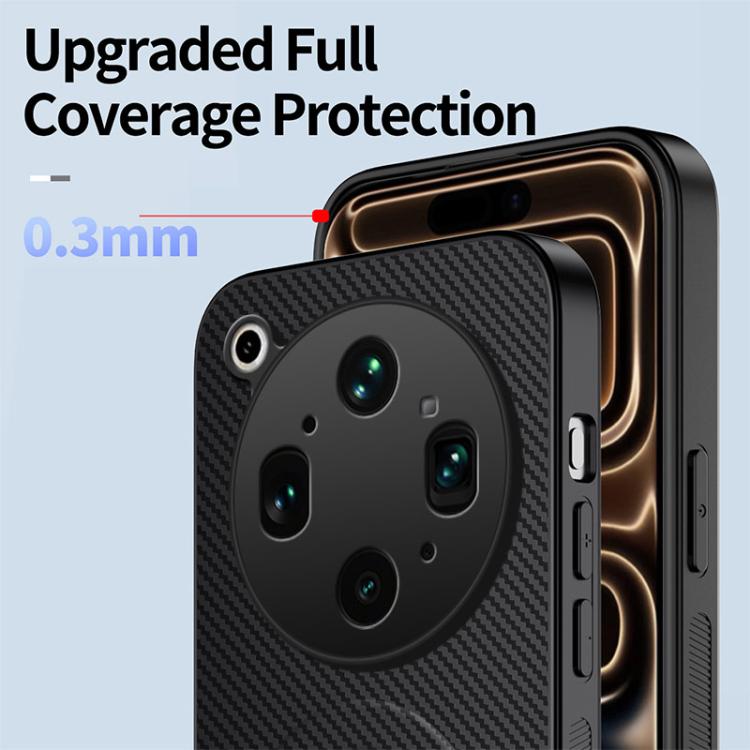 For OPPO Find X9 Ultra 5G WANLONFENG Kickstand Carbon Fiber Texture Magnetic Phone Case with 2pcs Screen Films